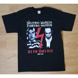 Marilyn Manson The Smashing Pumpkins 2015 The End Times Concert Tee Sz. L